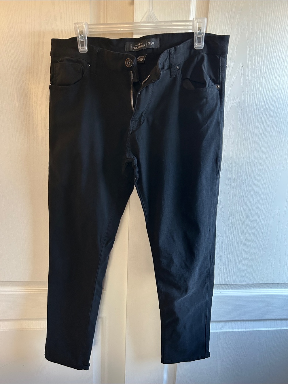 Men's Slim Black Jeans — Stretch Slim Fit
